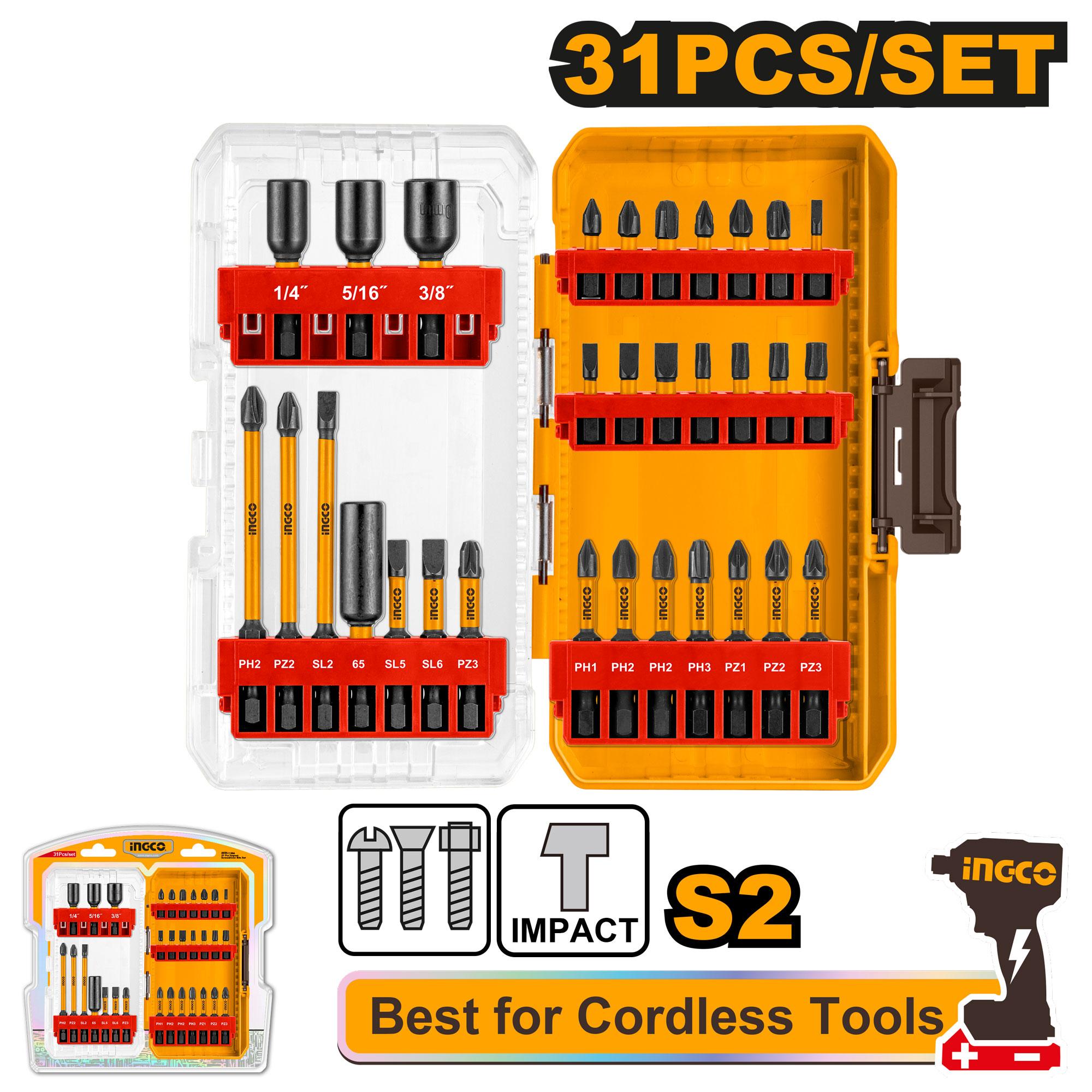 INGCO DRILL BIT SET 31PCS PLST CASING