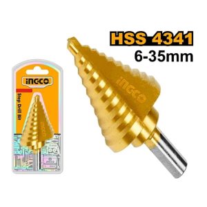 INGCO DRILL BIT STEP 4341 SHANK RND 0.6-35MM