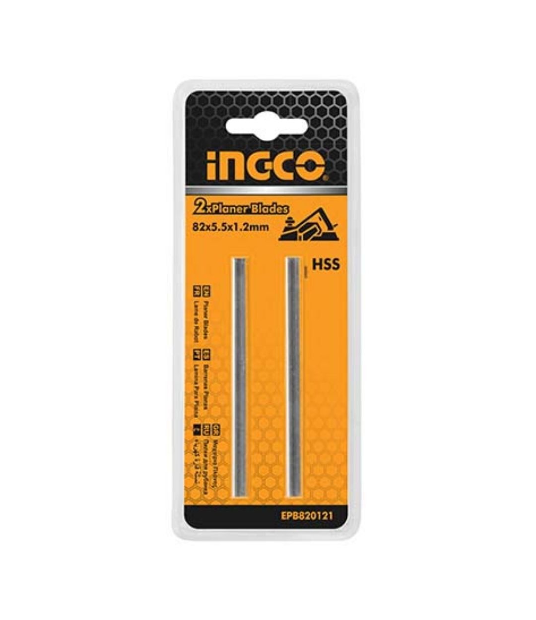 INGCO PLANER BLADE 82X5.5X1.2MM 2PC