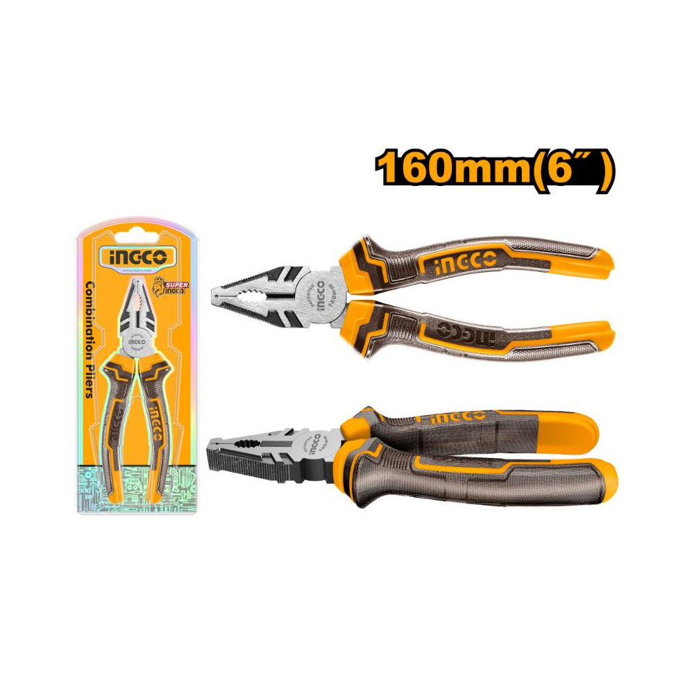 INGCO PLIER COMB 160MM POLISHED
