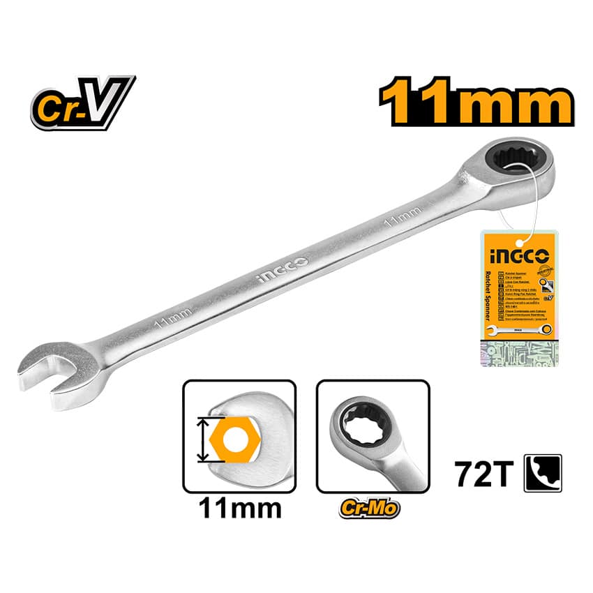 INGCO RACTHE SPANNER 11MM