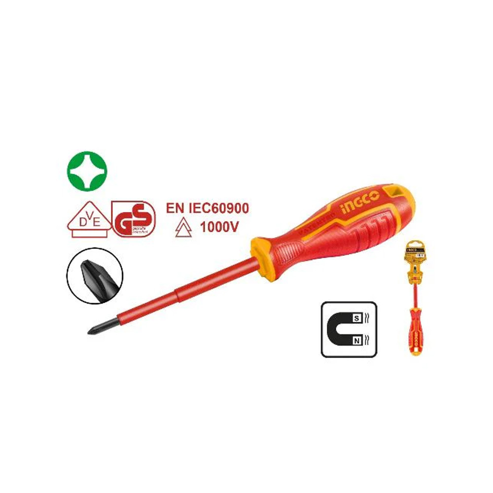 INGCO S/DRIVER PH2X100MM INS. CR-V