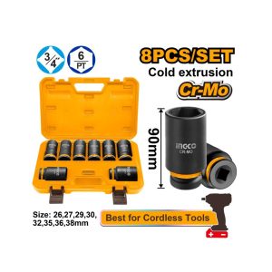 INGCO IMPACT SOCKET SET 3/4 8PC