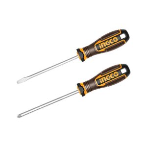 INGCO S/DRIVER S2 SET PH&SLOTTED MAG 2PC