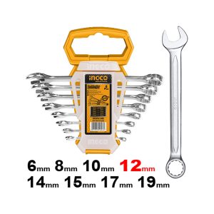 INGCO SPANNER SET INC 13MM IN CLIP 8PC