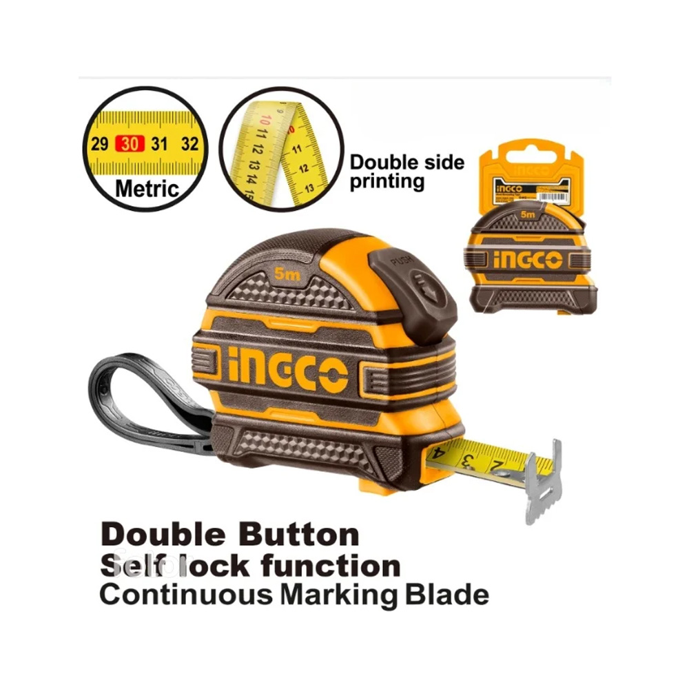 INGCO TAPE MEASURE R/CASE 5M X 25MM