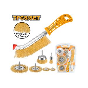 INGCO BRUSH WIRE SET 7PC