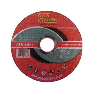 TORKCRAFT CUTTING DISC MASONARY 115 X 1.0mm