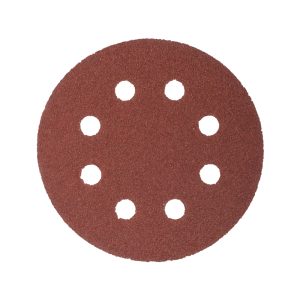 TORK CRAFT SANDING DISC VELCRO 115MM 120 GRIT WITH HOLES 10/PK