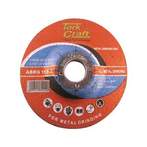 TORK CRAFT GRINDING DISC FOR STEEL 115 X 6.0 X 22.2MM