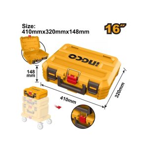 INGCO STACKABLE T/BOX 410X320X148MM 15KG P/CLIP EMPTY