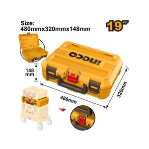 INGCO STACKABLE T/BOX 475X320X148MM 15KG P/CLIP EMPTY