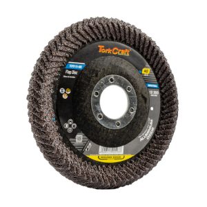 TORK CRAFT FLAP DISC ROUND EDGE A/O 115MM 120 GRIT FLAT