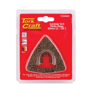 TORK CRAFT QUICK CHANGE CARBIDE GRIT DELTA RASP 80MM(3-1/8)