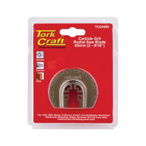 TORK CRAFT QUICK CHANGE CARBIDE GRIT RADIAL SAW BLADE 65MM(2-9/16)