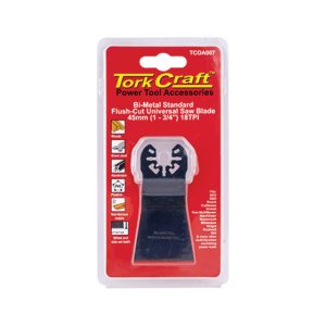 TORK CRAFT QUICK CHANGE FLUSH CUT UNIVERSAL SAW BLADE 45MM(1-3/4````)18TPI