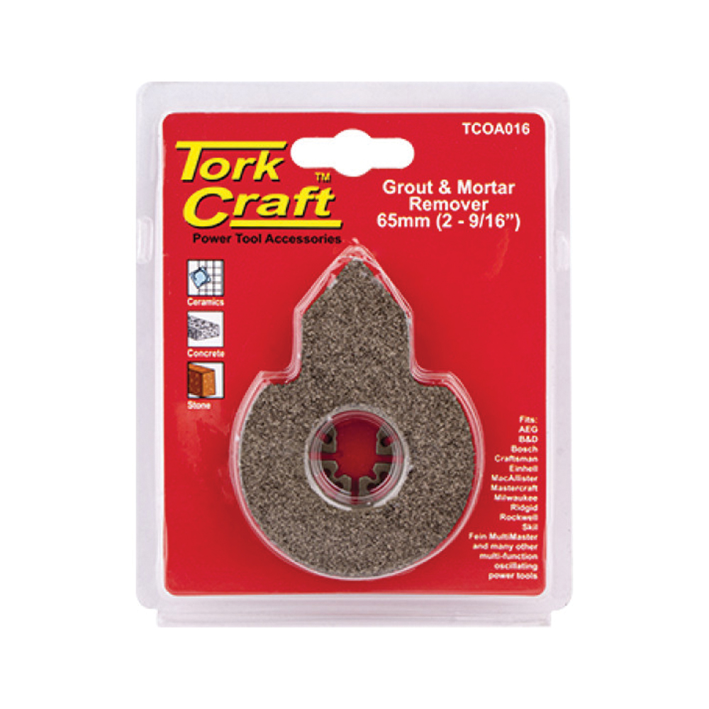 TORK CRAFT QUICK CHANGE GROUT AND MORTAR REMOVER 65MM(2-9/16````)