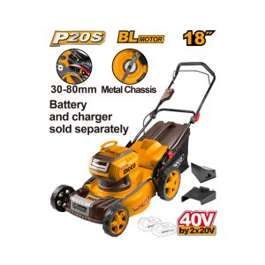 INGCO 20V PS+ C/L 40V LAWN MOWER 460MM 60L