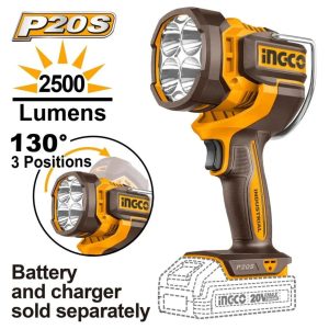 INGCO 20V CORDLESS WORK LAMP 2500 LUMENS BARE