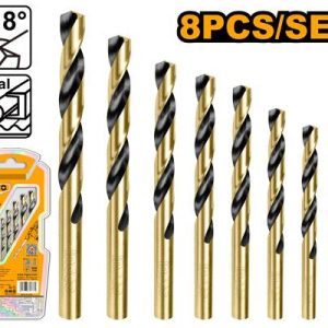 INGCO DRILL BIT SET TWIST HSS 8PC