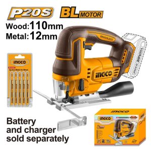 INGCO 20V PS+ C/L JIGSAW 5P BLADE BARE