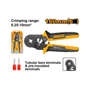 INGCO PLIER CRIMPING RATCHET 0.25-10MM2