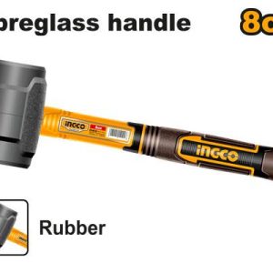 INGCO MALLET BLACK 220G F/GLASS HNDL