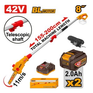 INGCO 42V POLESAW 8' KIT INCL. 2 X 2A.H & CHARGER
